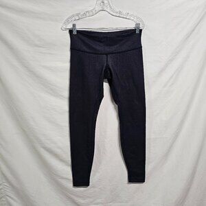 Lululemon Athletica Women Faux Denim Ankle Leggings Size 8 Blue